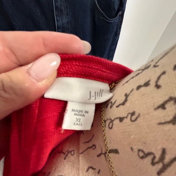 J. Jill Vibrant Red Tunic - Picture 5 of 7